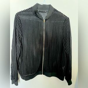 Zara mesh bomber style jacket. Lightweight, slightly worn. Sporty